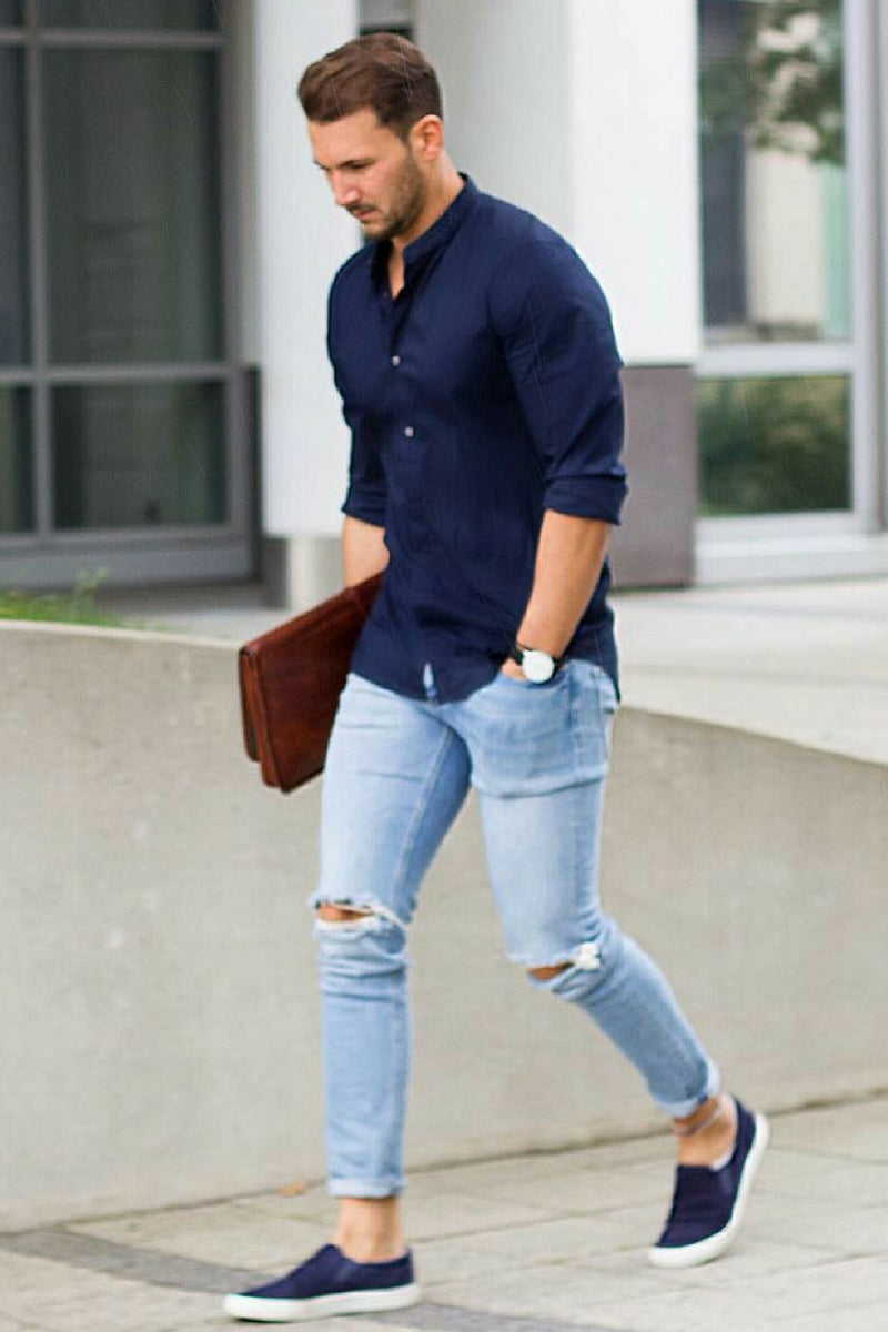 Casual shirt outfits for men. How to ...